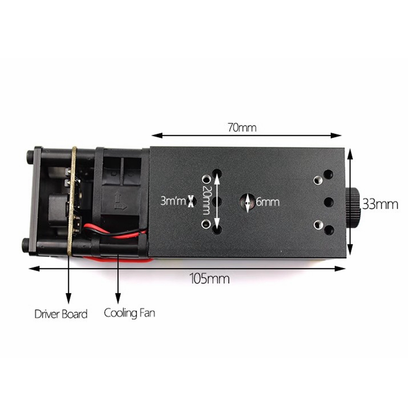 Diode Laser Module - Módulo de Diodo Laser Focalizável 405nm