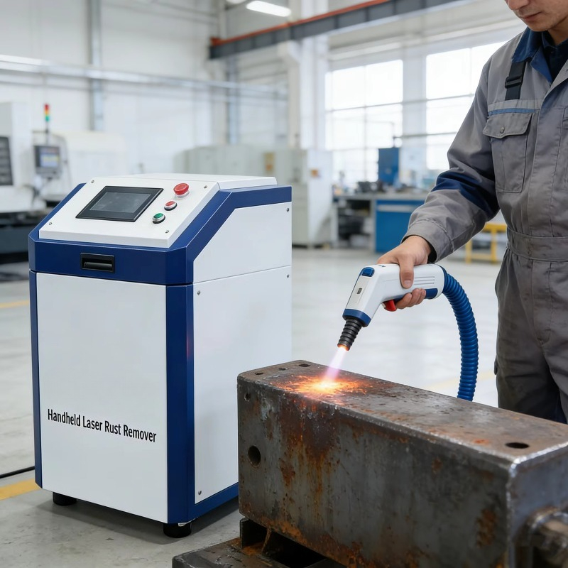 Industrial Laser Paint Remover - Máquina de Limpeza a Laser Portátil