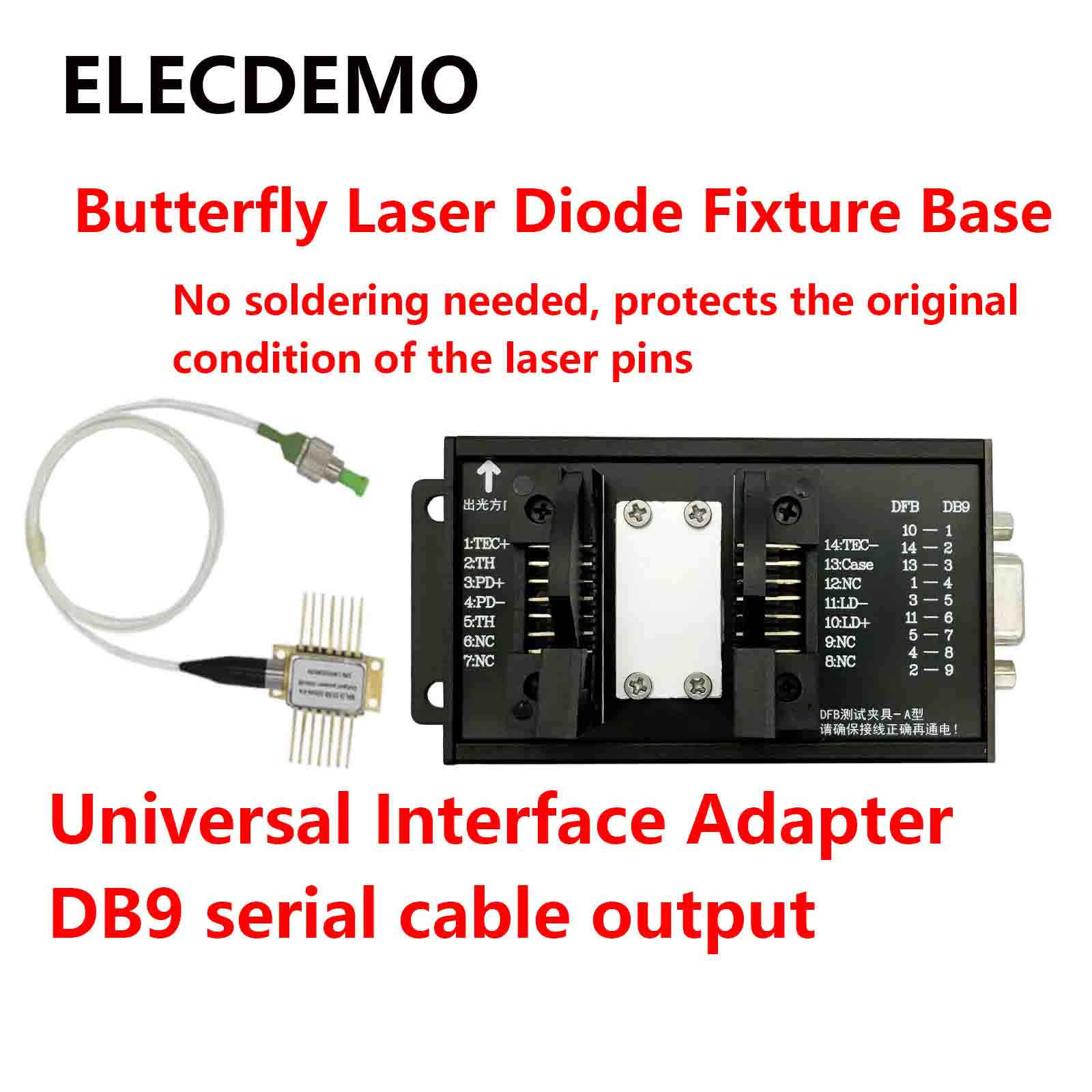 Diode Laser Module - Base de Montagem de 14 Pinos,