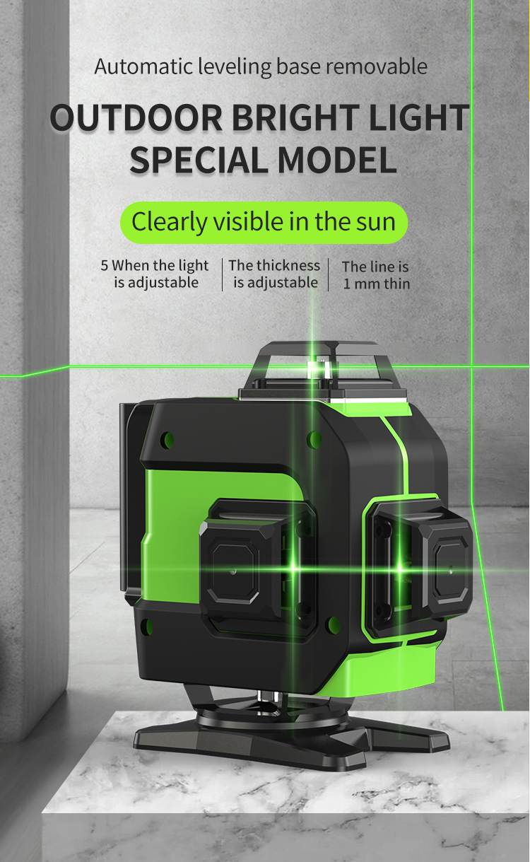 Nível a Laser Verde 4D de 16 L - Laser Nivelador Industrial avaliação e preço