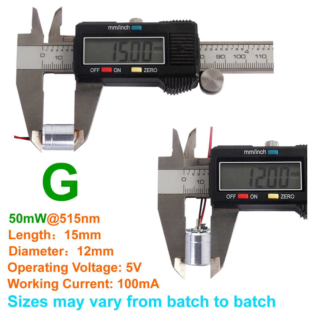 Módulo Laser RGB de 12x15mm DC - Diode Laser Module avaliação e preço