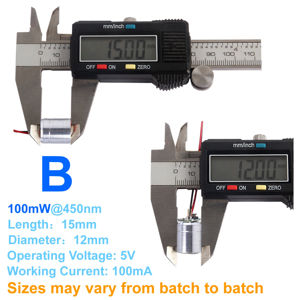 Módulo Laser RGB de 12x15mm DC - Diode Laser Module avaliação e preço